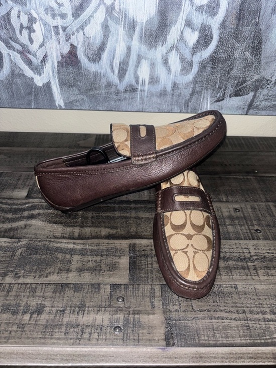 Coach Men's Signature C Logo Loafers SZ 9 - Picture 3 of 12